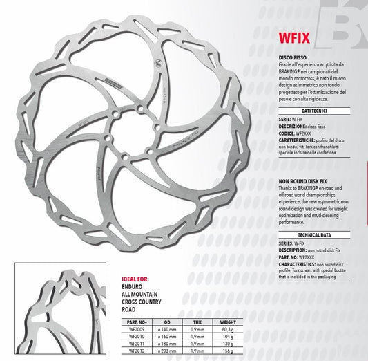 BK Disc:Wave Fixed - 180mm